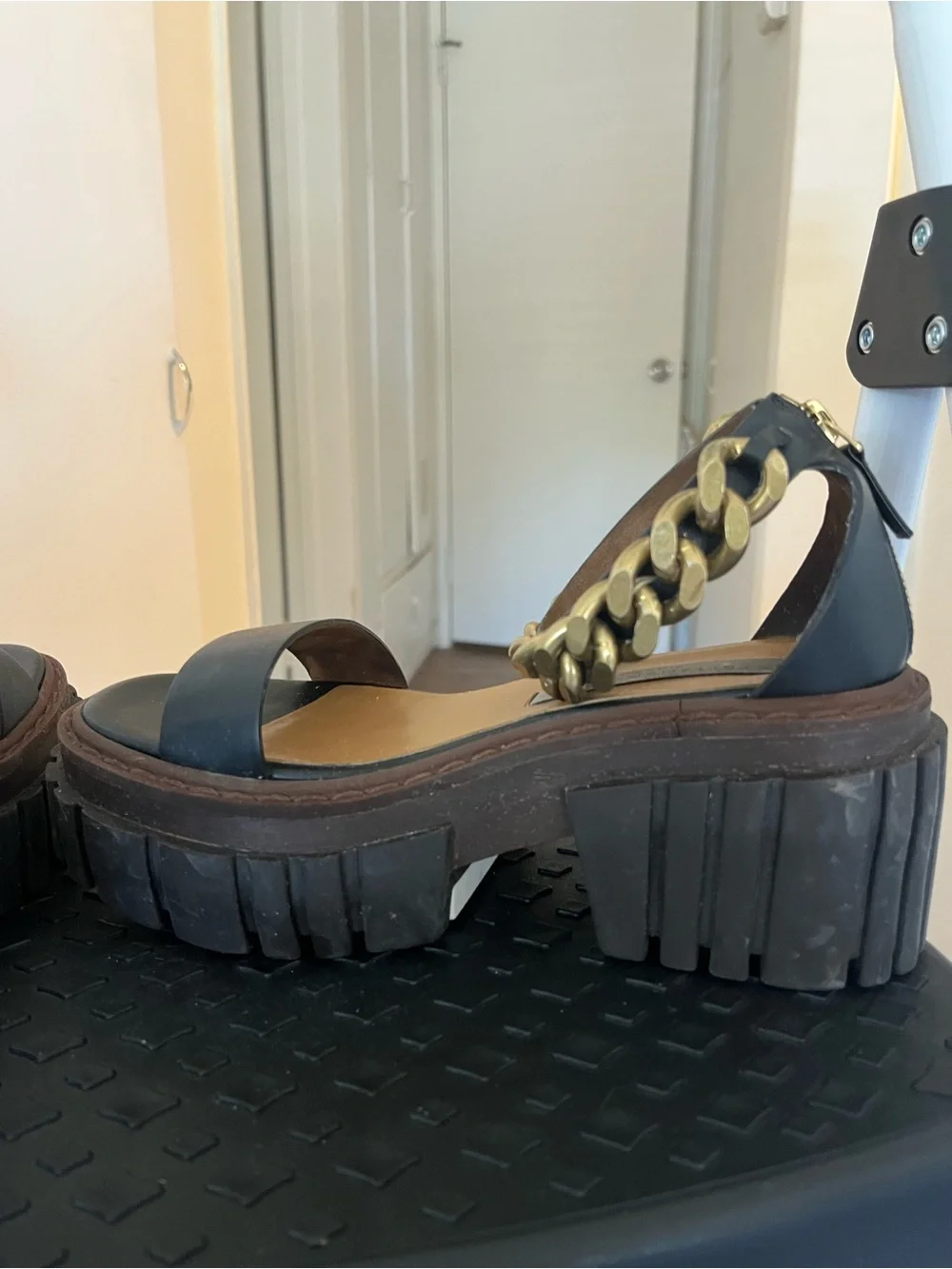 Stella McCartney Chunky Chain Platform Sandals